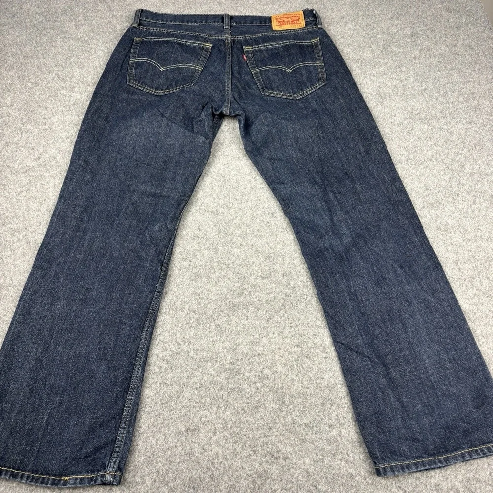 Levi's 559 Jeans Mens 36x34 (Fits 36x32) Relaxed Straight Dark Wash Classic Blue